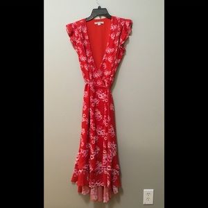 All Saints Dela Jasmine wrap dress